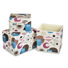 High Quality Collapsible Fabric Organizer Storage Box with Lid